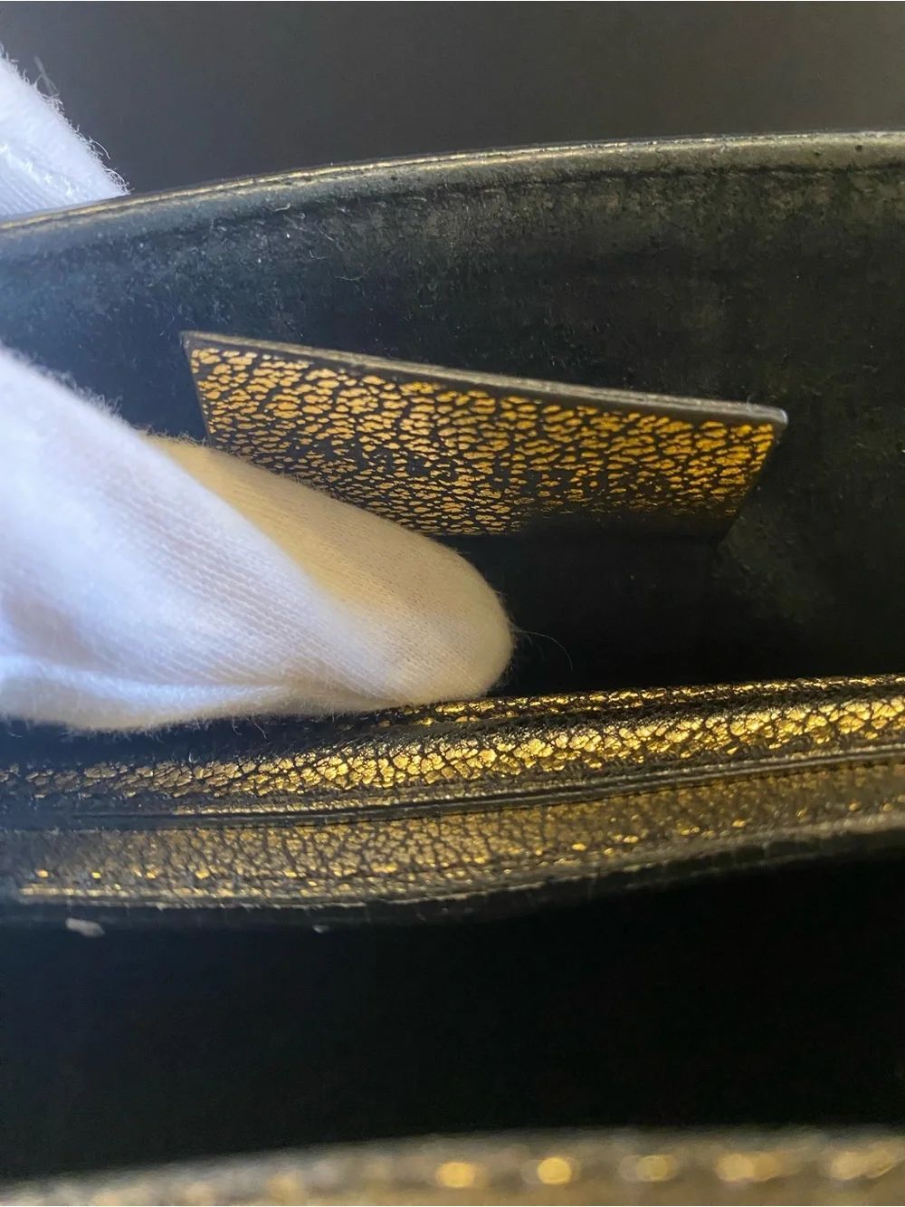 🛍️Alexander McQueen Authentic Small Heroine Bag in Metallic Gold - Picture 13 of 16